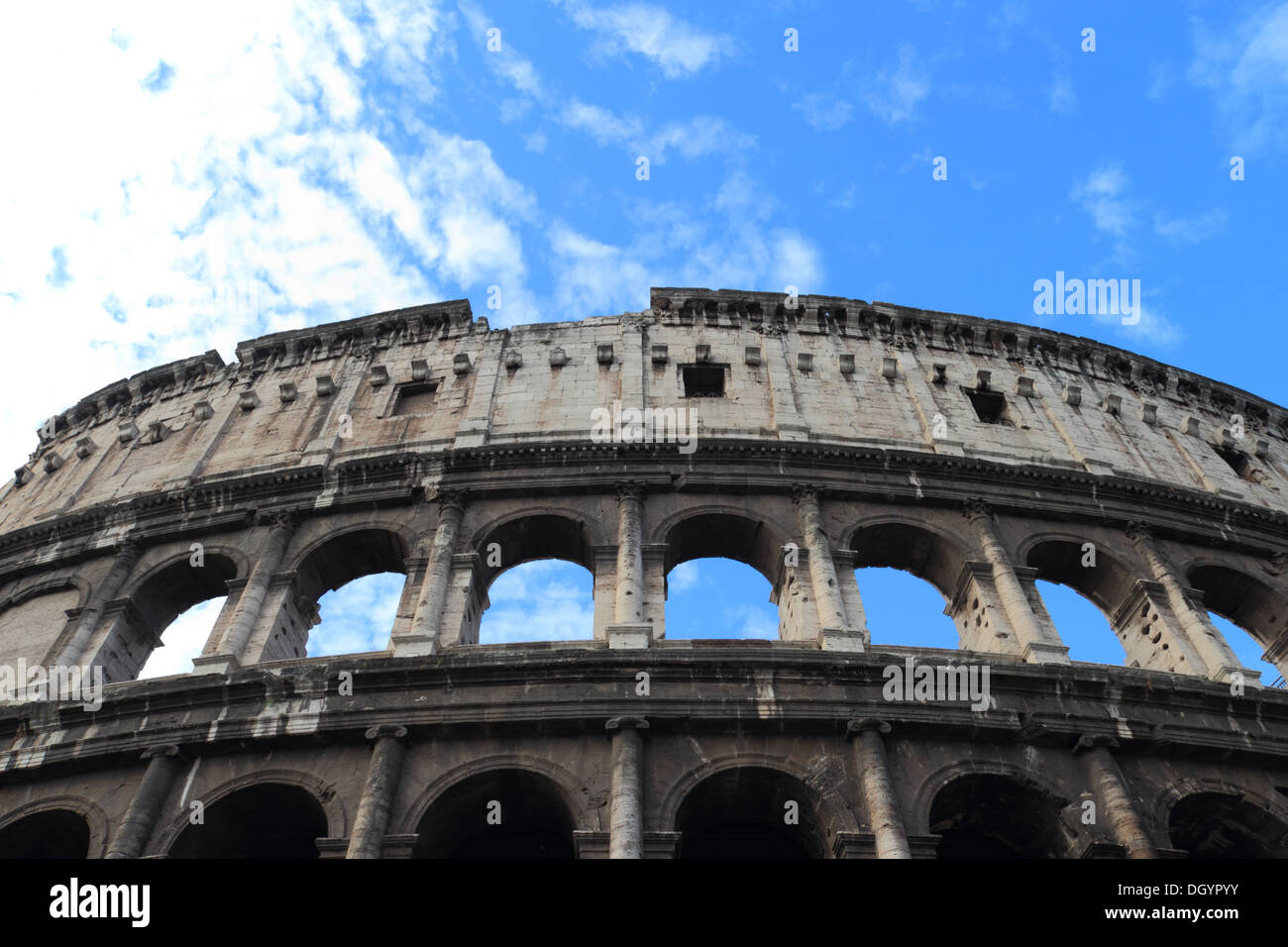 Kolosseum Detail, flavische Amphitheater in Rom, Italien Stockfoto