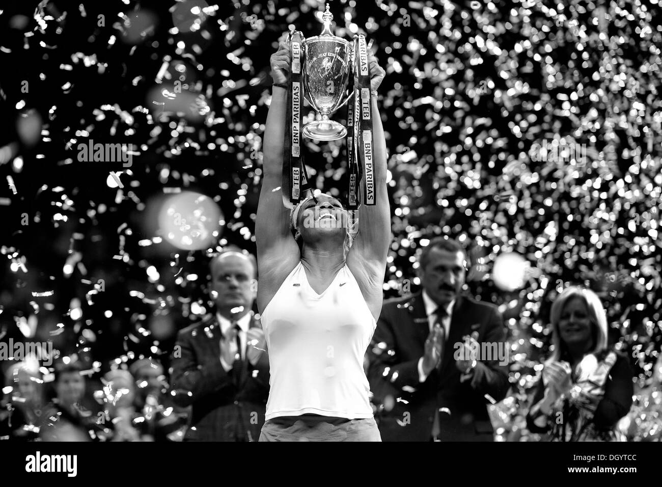 Istanbul, Türkei. 27. Oktober 2013. Serena Williams (USA) feiert ihren Sieg gegen Na Li (CHN) in das Finale der WTA BNP Paribas Istanbul Open. Bildnachweis: Aktion Plus Sport/Alamy Live-Nachrichten Stockfoto