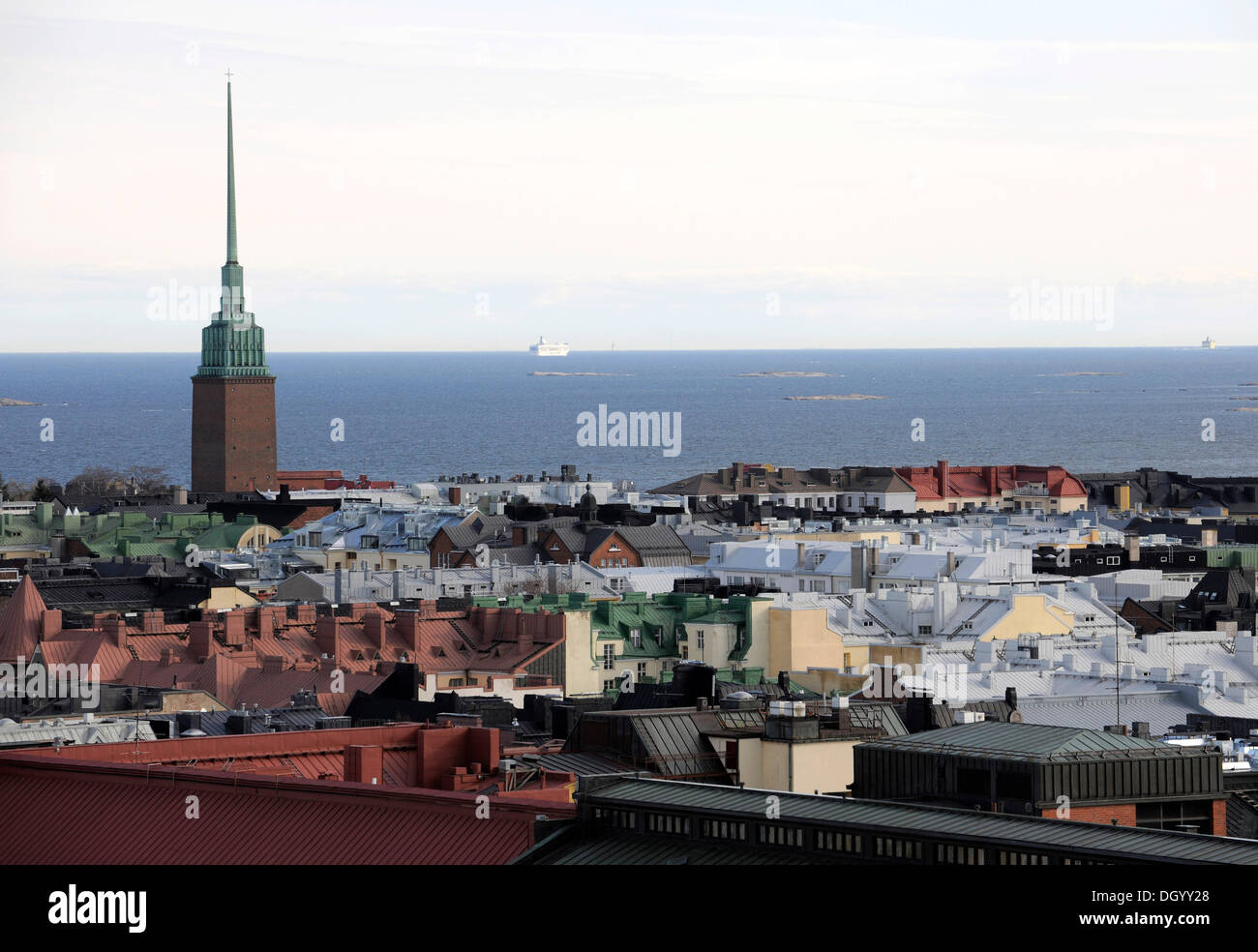 Panoramablick von Mikael Agricola Kirche in Helsinki, Finnland, Europa Stockfoto