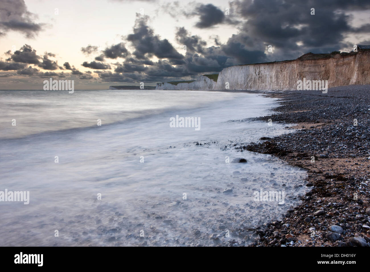 Weiße Kreidefelsen, sieben Schwestern Country Park, East Sussex, England, Vereinigtes Königreich Stockfoto