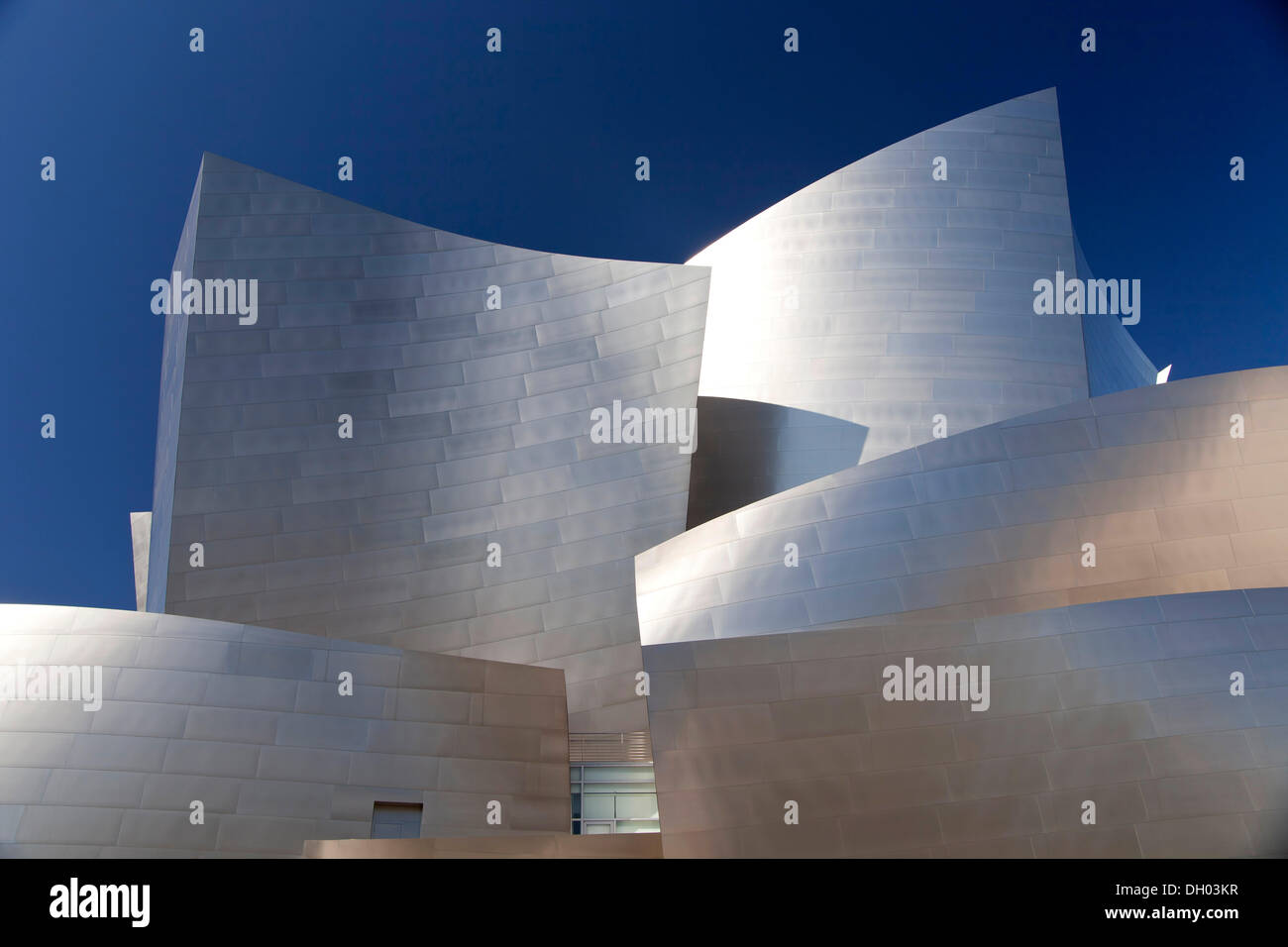 Walt Disney Concert Hall von Frank Gehry, Teilansicht der Fassade, Los Angeles, California, Vereinigte Staaten von Amerika Stockfoto