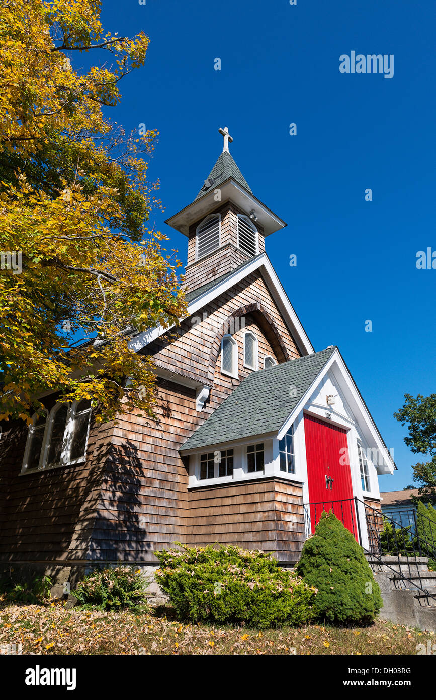 Rustikale Kirche, Patterson, New York, USA Stockfoto