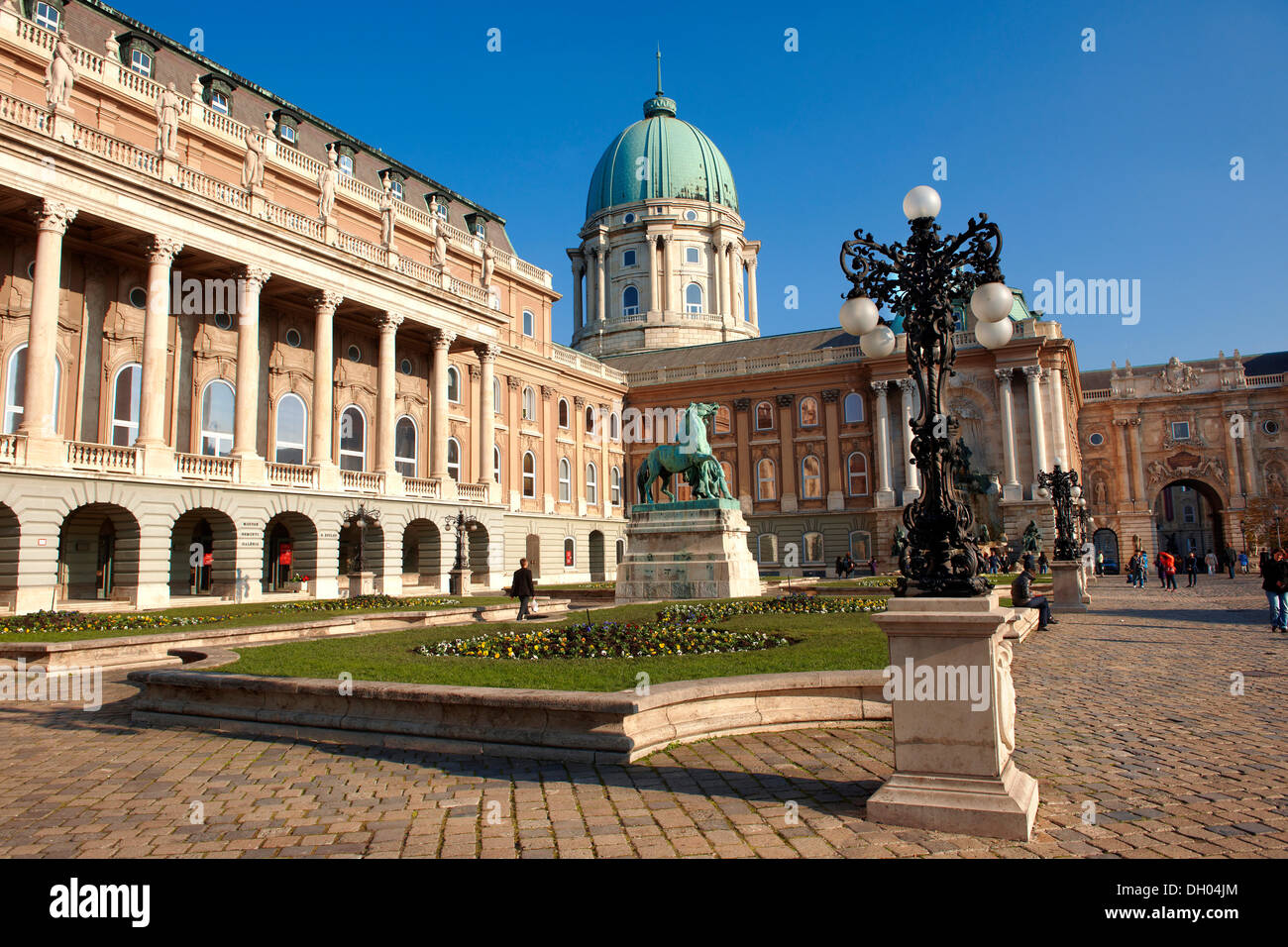 Das ungarische Nemzeti Galerie, Budaer Burg, Budapest, Ungarn, Europa Stockfoto