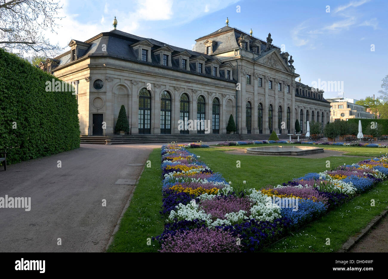 Orangerie, Schlosspark, City Palace Fulda, Hessen Stockfoto