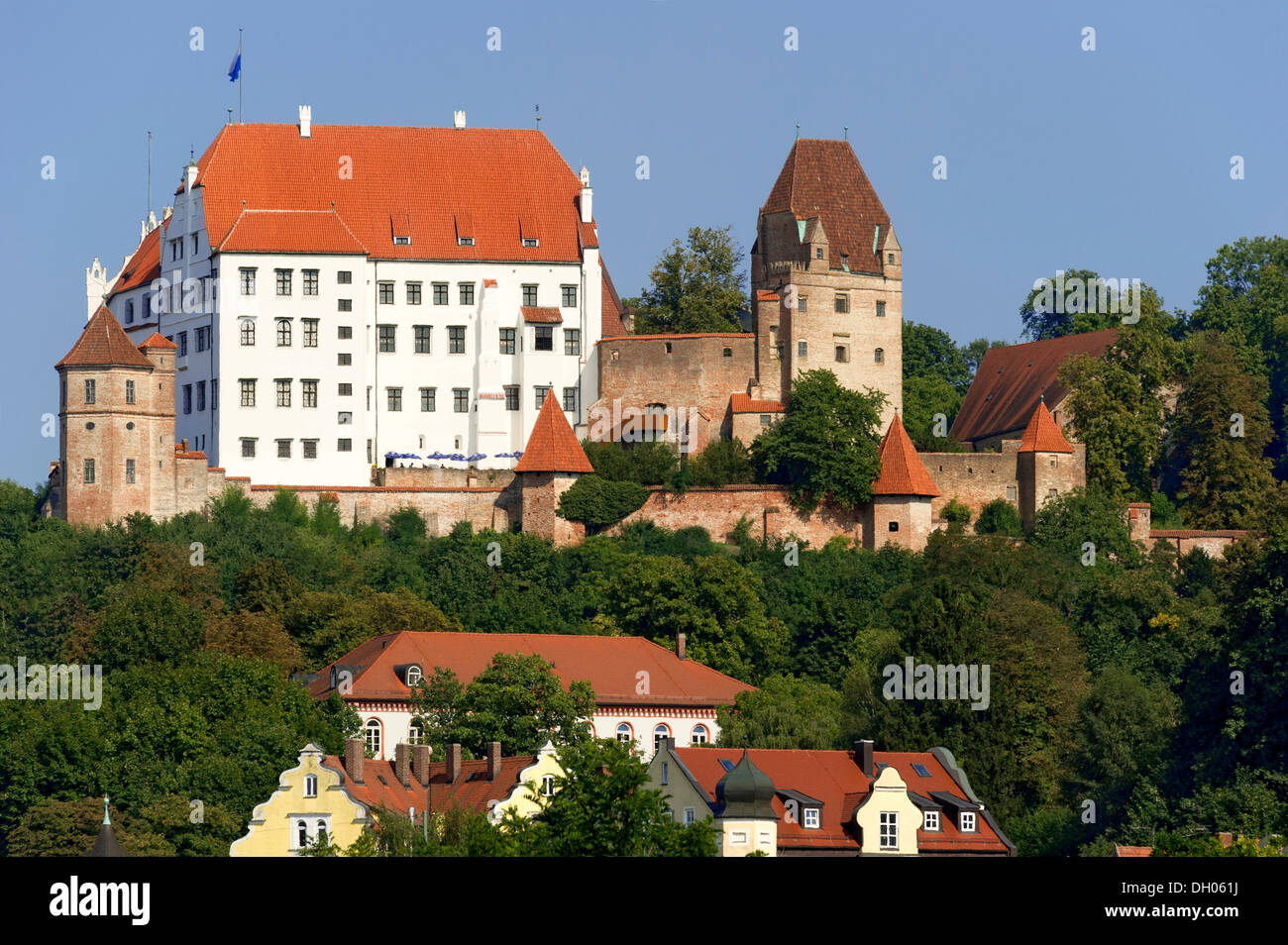 Burg Trausnitz Castle, Landshut, untere Bayern, Bayern, Deutschland Stockfoto