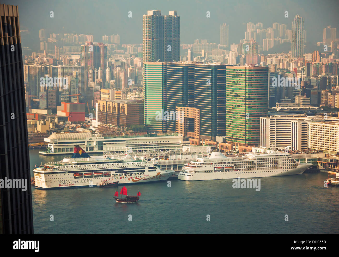 Hafen von Hongkong Stockfoto