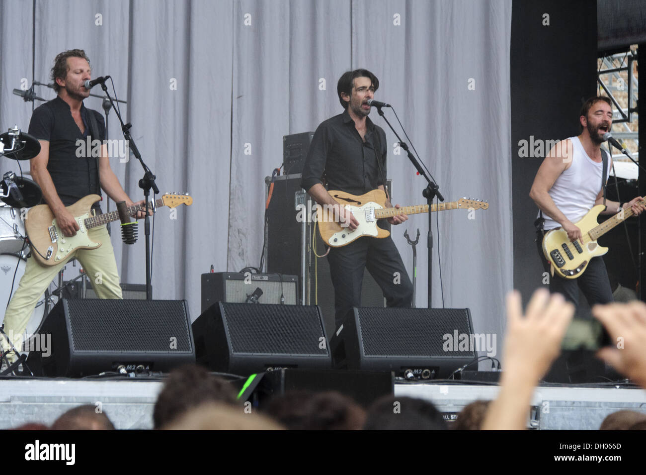 Belgische Rockband dEUS führt bei A Perfect Day Festival (IT) 2012 Stockfoto