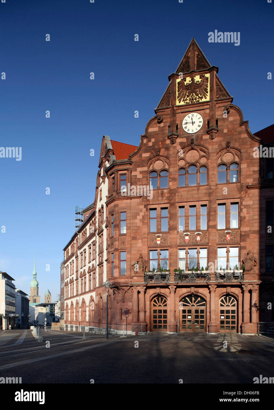 Altes Stadthaus, altes Rathaus, großen quadratischen, Dortmund, Ruhrgebiet, Nordrhein-Westfalen Stockfoto