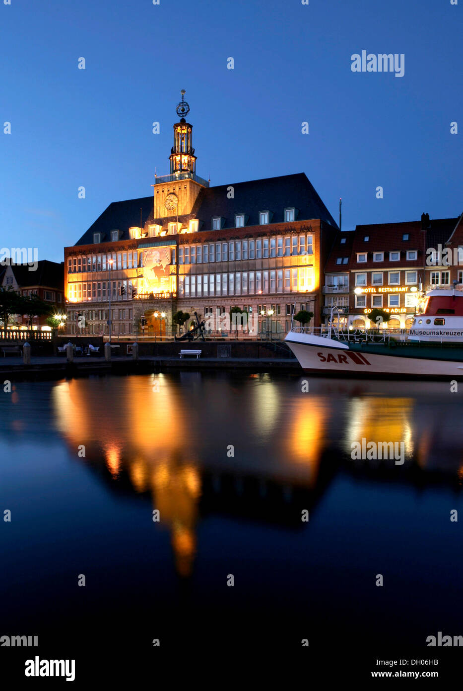 Rathaus, Emden, Ostfriesland, Niedersachsen Stockfoto