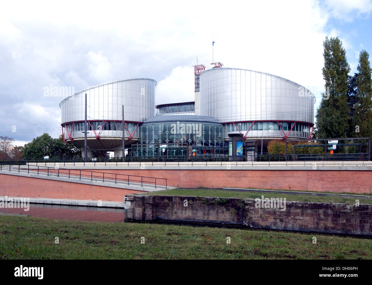 Europäischen Gericht für Menschenrechte, Straßburg, Elsass, Frankreich, Europa Stockfoto