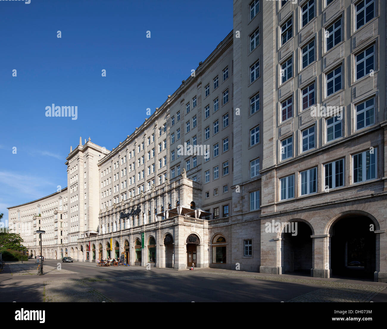 Ringbebauung Gebäude, sozialistischen Klassizismus, Leipzig, PublicGround Stockfoto