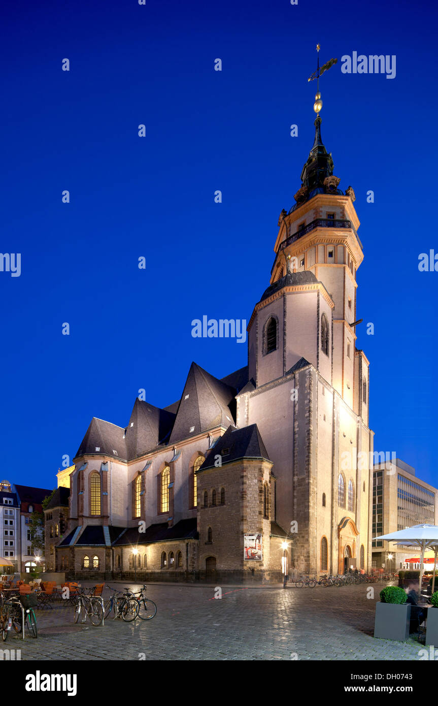 St. Nikolaus Kirche, Leipzig, Sachsen, PublicGround Stockfoto