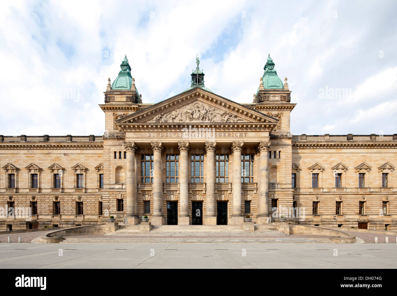 Federal Administrative Court Deutschland, Gebäude der ehemaligen kaiserlichen Gericht Gerechtigkeit, Leipzig, Sachsen, PublicGround Stockfoto