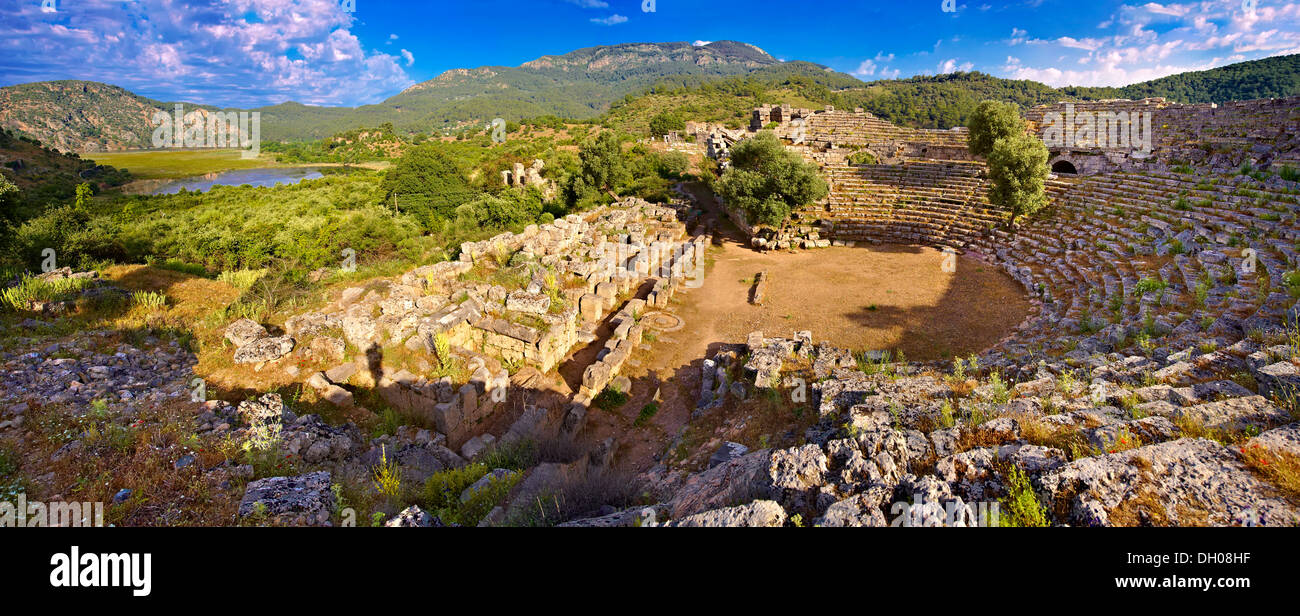 Römische Amphitheater Kaunos Türkei Stockfoto