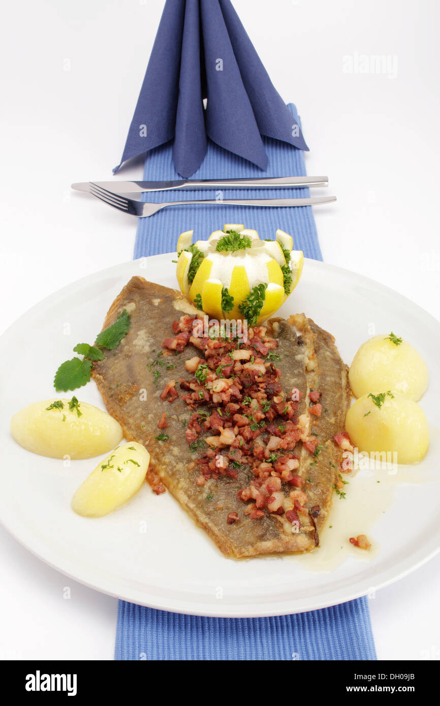 Scholle Finkenwerder Art, Finkwarder Scholl, Gebratene Scholle mit ...