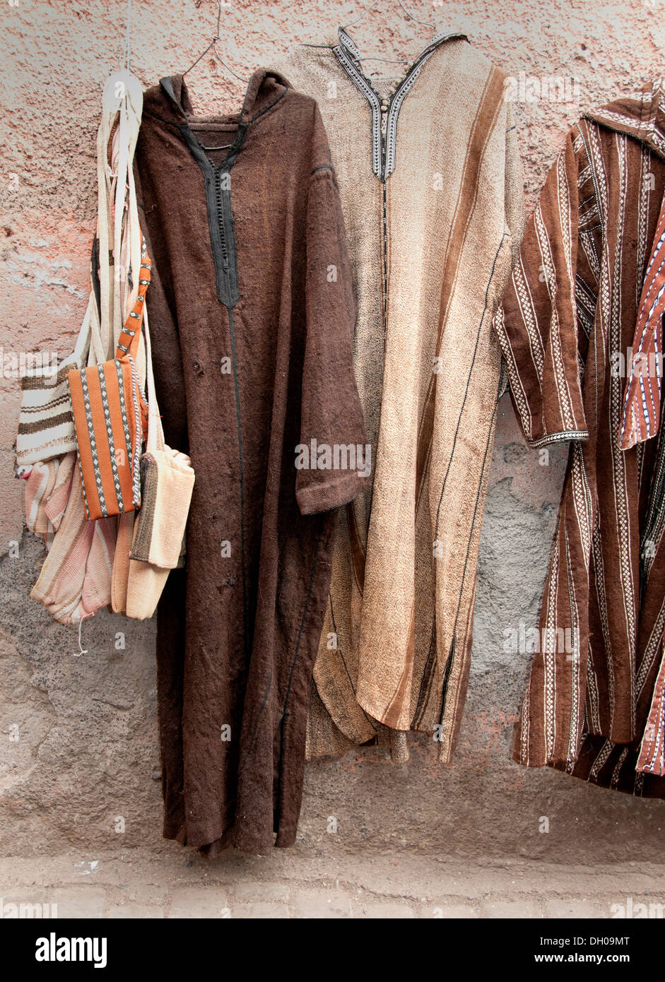 Marrakesch Marokko Mode Shop Boutique Bazaar Souk Medina Stockfoto