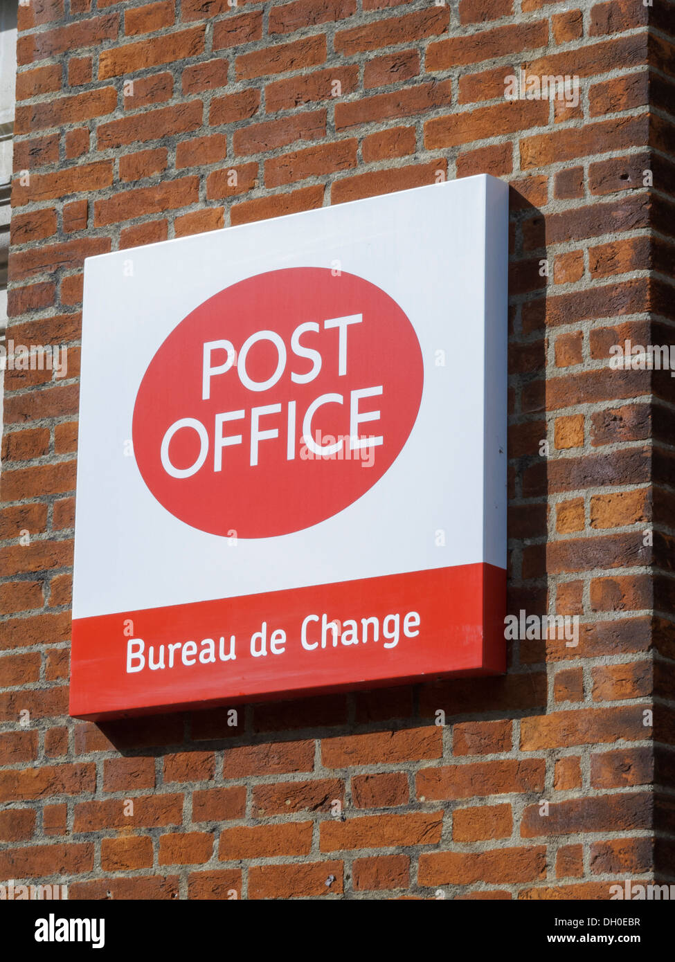 Postamt Bureau de change Stockfoto