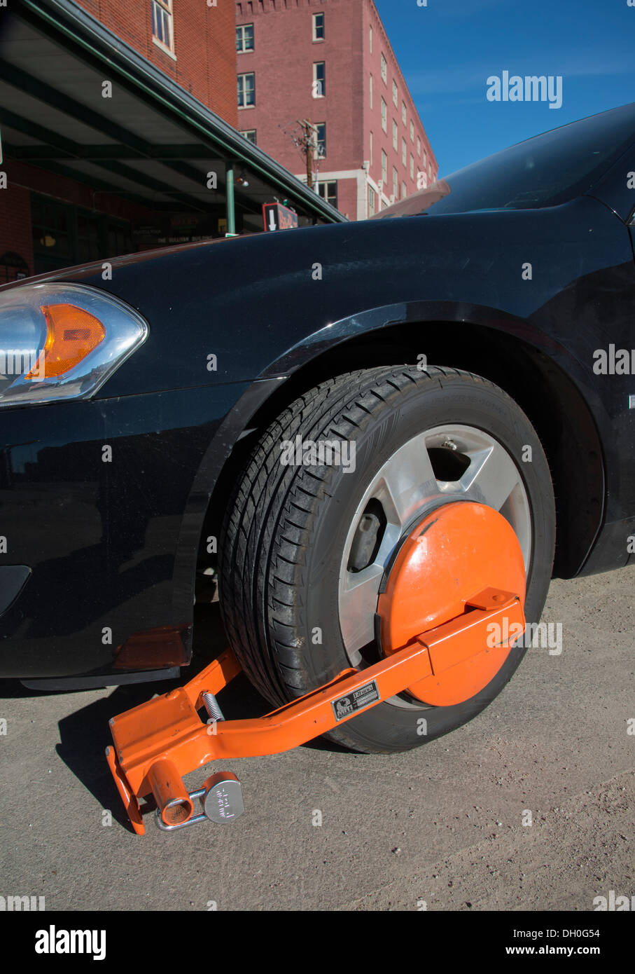 Rad Boot, Verkehrsverstoß Stockfoto