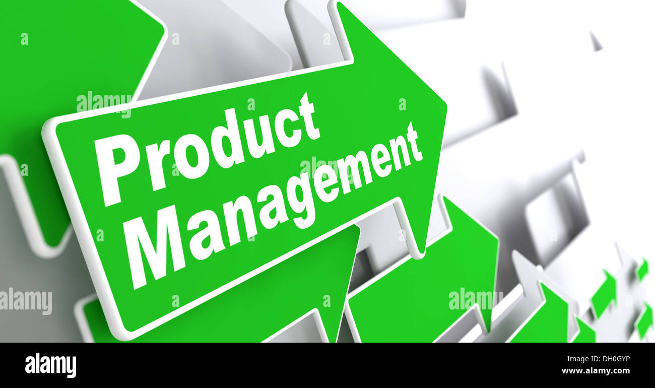 Produktmanagement. Business-Konzept. Stockfoto