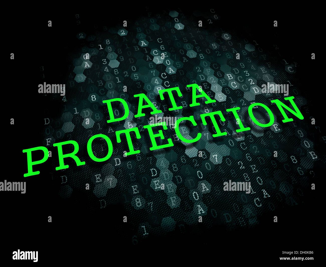 Schutz der Daten. Informationen-Technologie-Konzept. Stockfoto