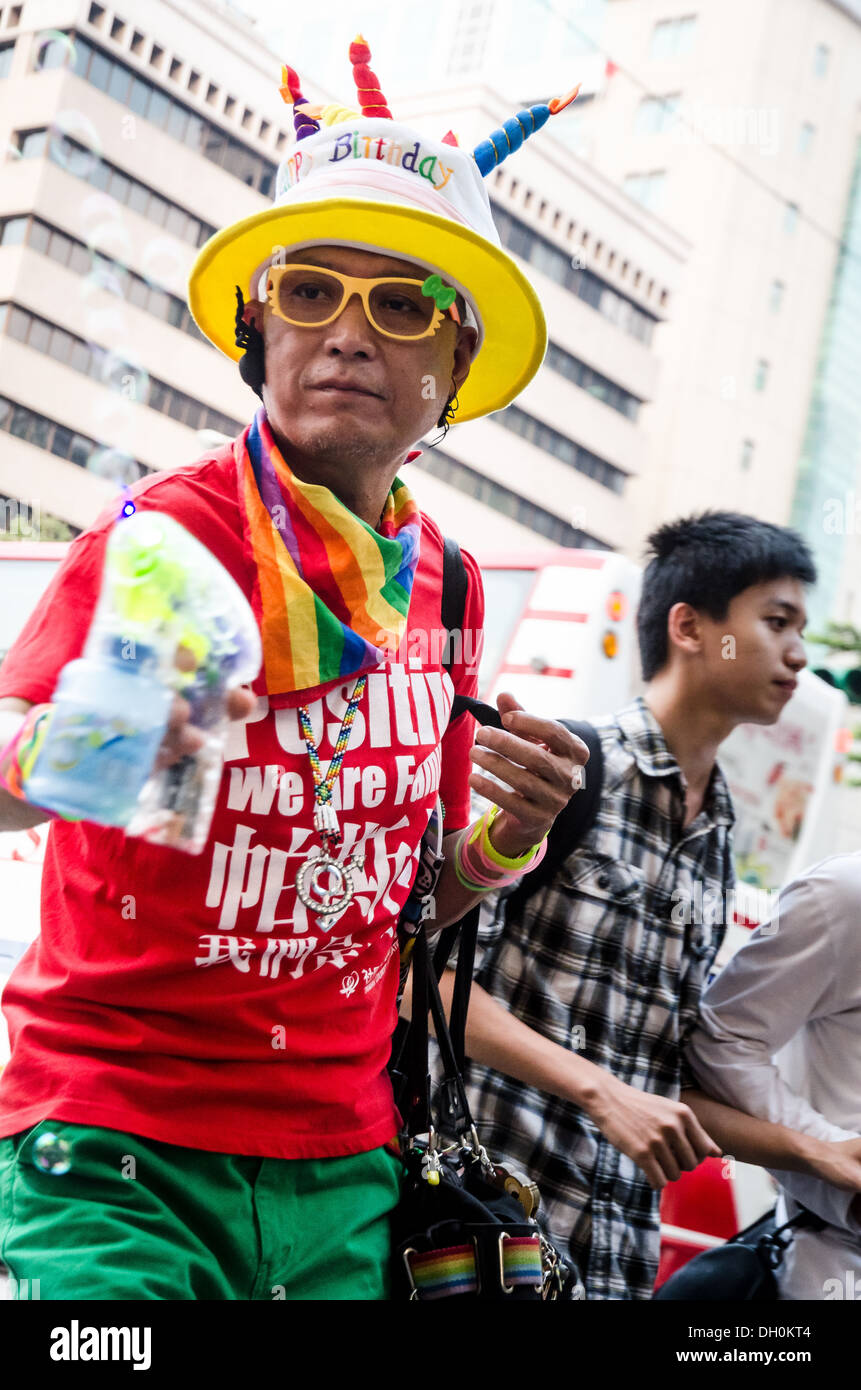 Gaypride Parade in Taipei in Taiwan auf 2013. Taiwan ist eines der Homosexuellen, Schwulen und lesbischen freundliches Land in Asien. Stockfoto