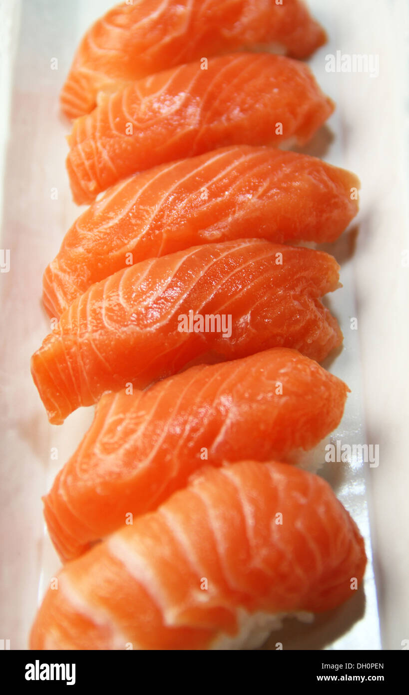 Lachs sushi Stockfoto