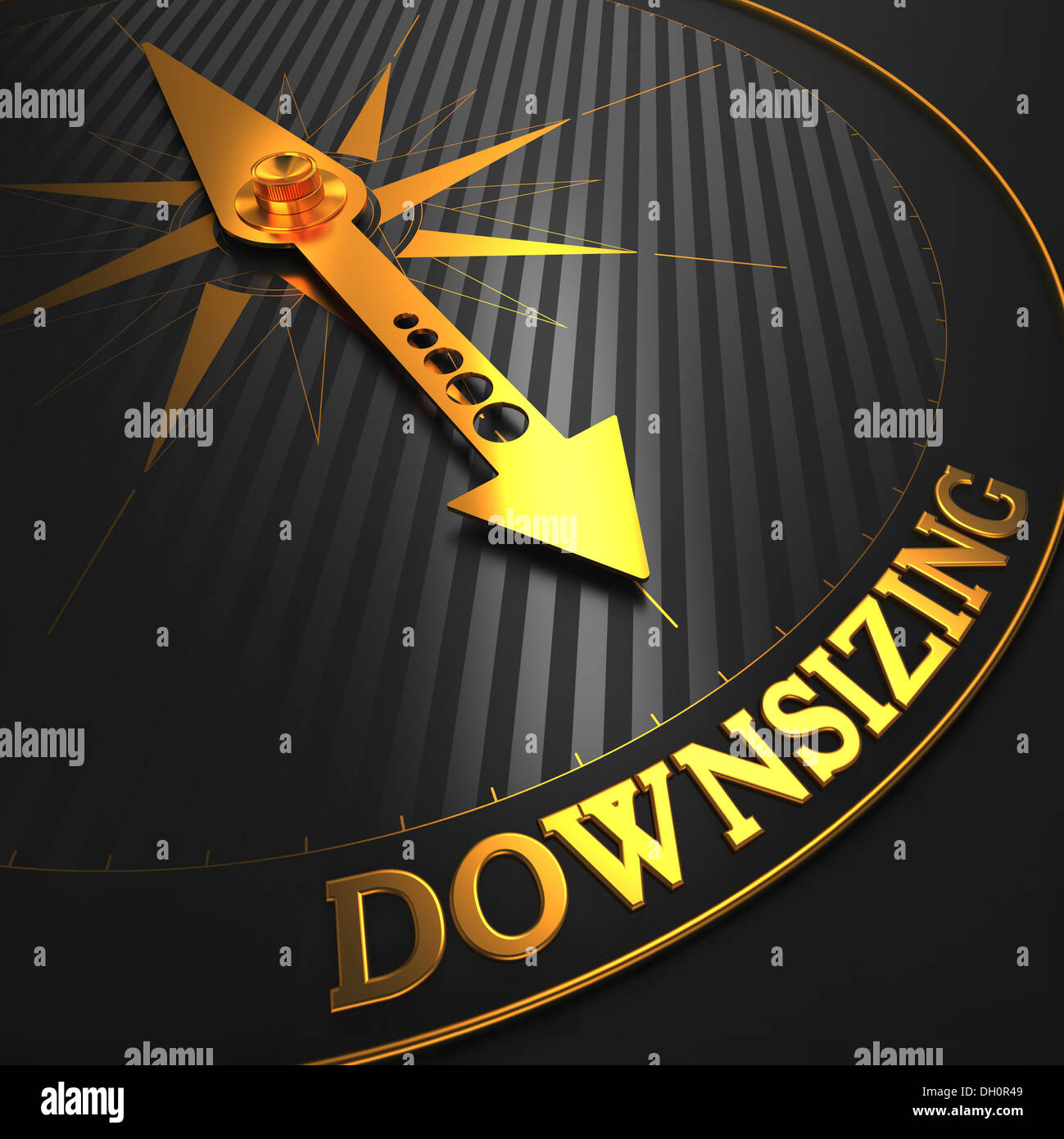 Downsizing. Business-Konzept. Stockfoto
