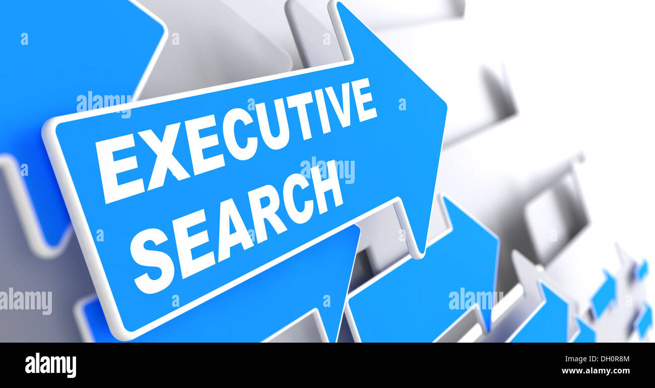Executive Search. Betriebswirtschaftlicher Hintergrund. Stockfoto
