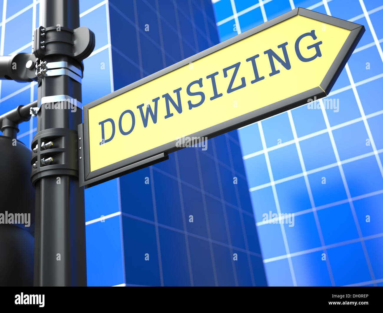 Downsizing. Business-Konzept. Stockfoto