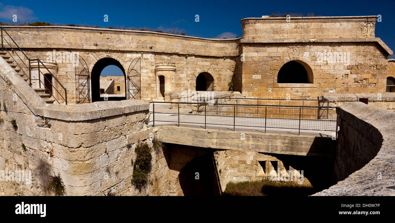 Festung von La Mola, in der Nähe von Maó, Mahon, Insel Menorca, Balearen, Spanien, Süd-Europa Stockfoto
