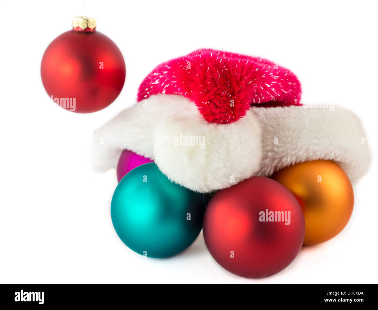 Santa claus macht gerade Pause. Stockfoto