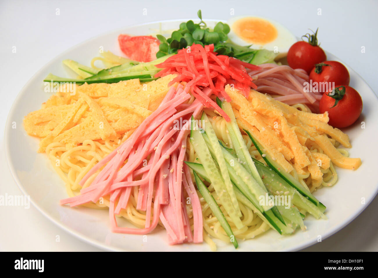 Kalte chinesische Nudeln Stockfoto