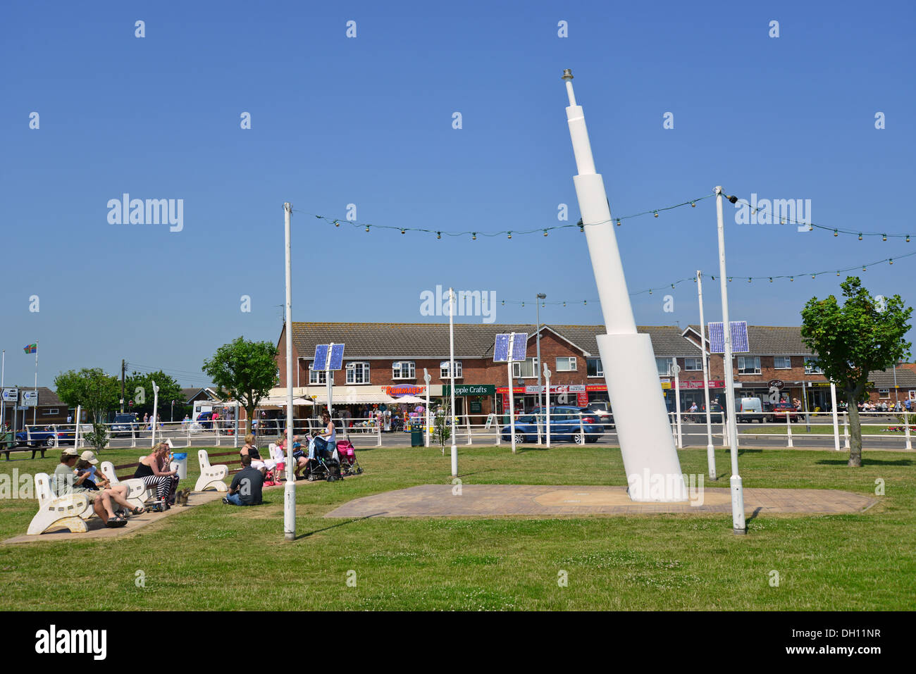 Die grünen, Kapelle St. Leonards, Lincolnshire, England, Vereinigtes Königreich Stockfoto