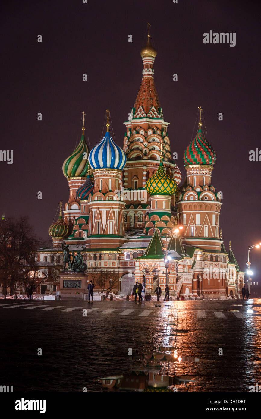 Basilius Kathedrale auf dem Moskauer Roten Platz Stockfoto