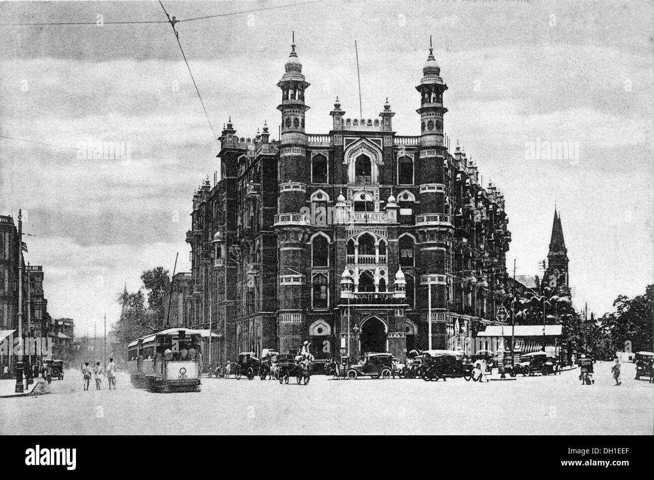 Alte vintage 1900s Hotel Majestic colaba Bombay Mumbai Maharashtra Indien - Aja 183435 Stockfoto
