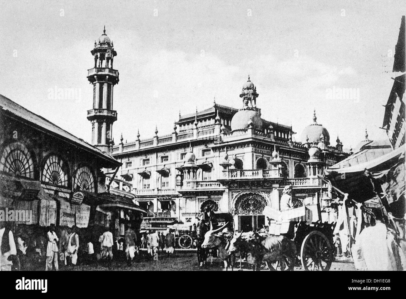 Alte vintage 1900s Jama Masjid bombay Mumbai Maharashtra Indien - Aja 183440 Stockfoto