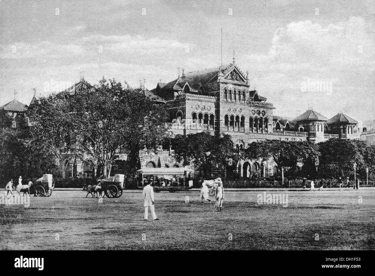 altes Vintage-Foto von königlichen Alfred Segler home Mumbai Maharashtra, Indien Stockfoto