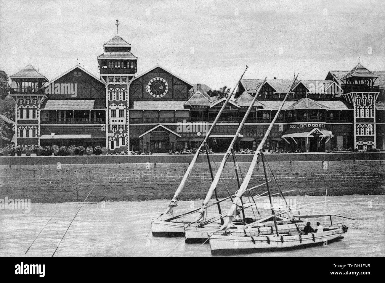 alte Vintage-Foto von royal Bombay Yacht Club Mumbai Maharashtra India Stockfoto