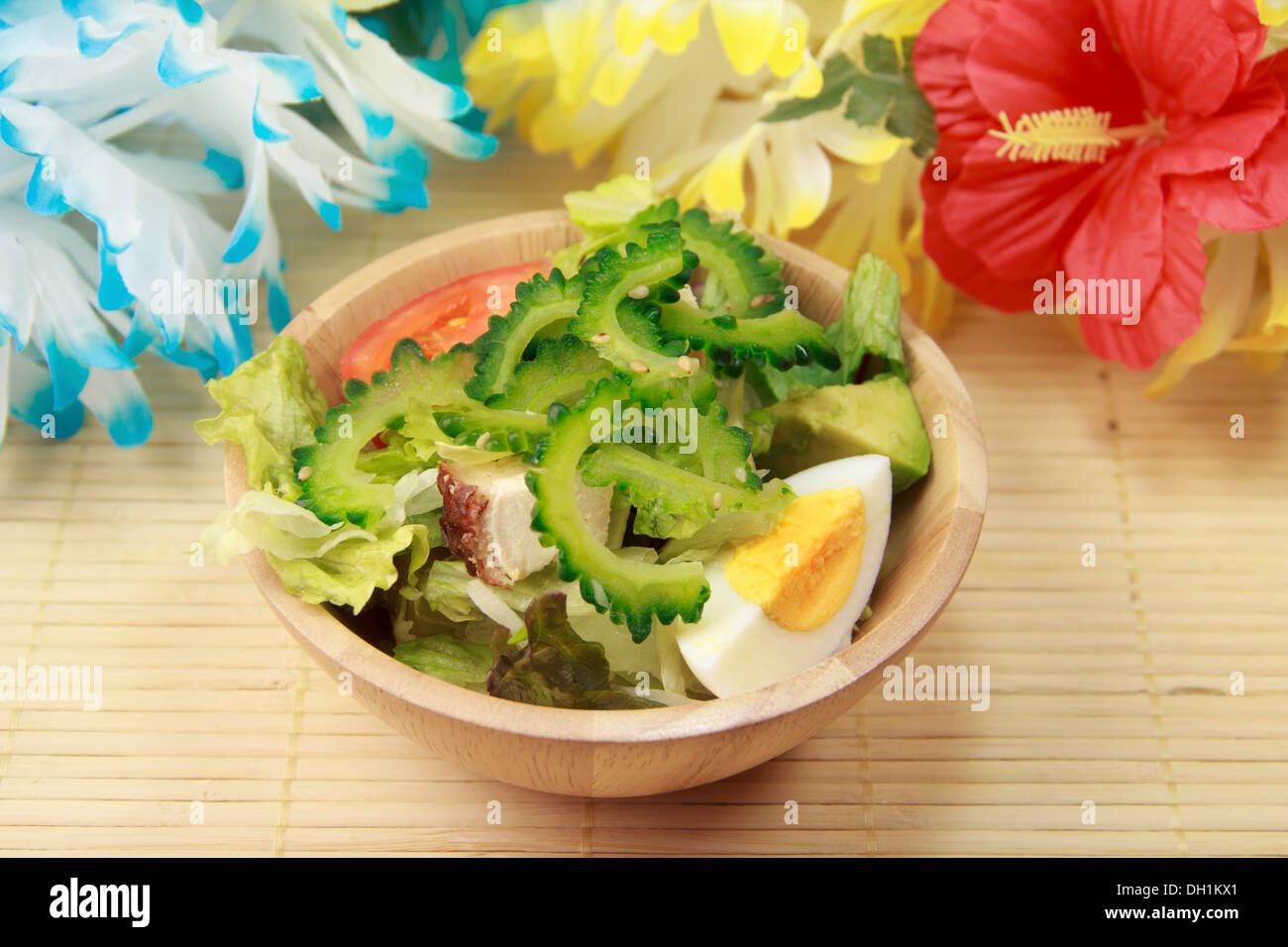 Bitter Melonen-Salat Stockfoto