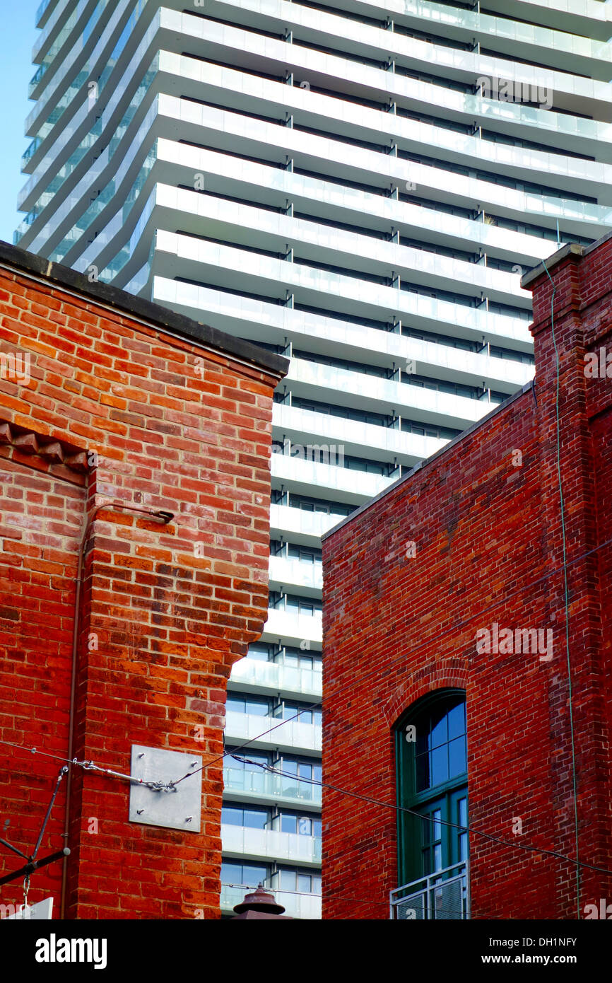 Neuer und Alter Architektur in Toronto, Kanada Stockfoto