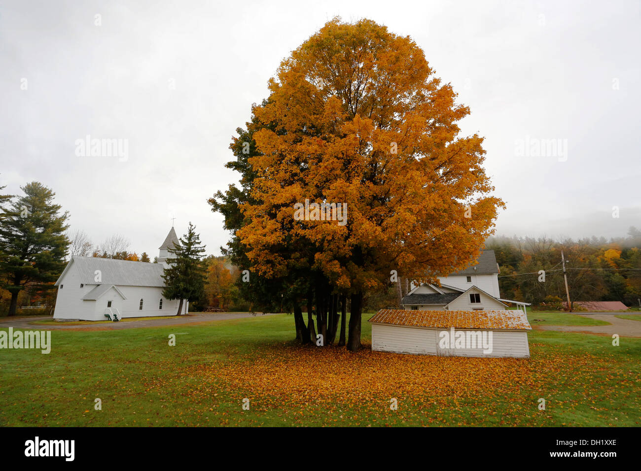 St Brendan katholische Kirche, Keene Valley Adirondacks, Upstate New York, USA Stockfoto