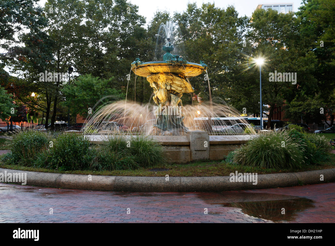 Brunnen, Providence, Rhode Island, USA Stockfoto