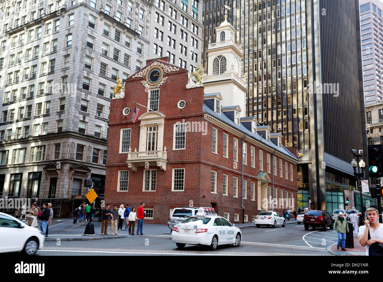 Old State House, Boston, Massachusetts, Vereinigte Staaten Stockfoto