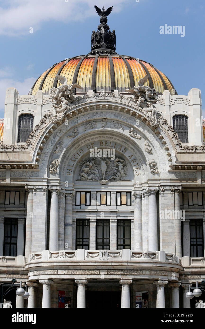 Palacio de Bellas Artes, Palace of Fine Arts, City Center, Mexiko-Stadt, Distrito Federal, Mexiko Stockfoto