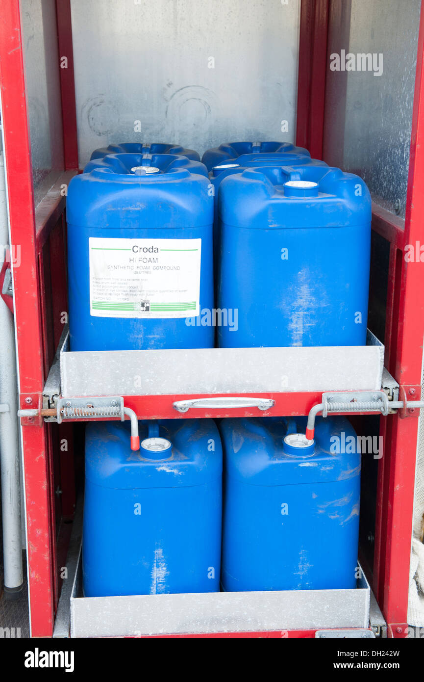 AFFF Hallo Ausbau Schaum konzentrieren flüssige Drums Stockfoto