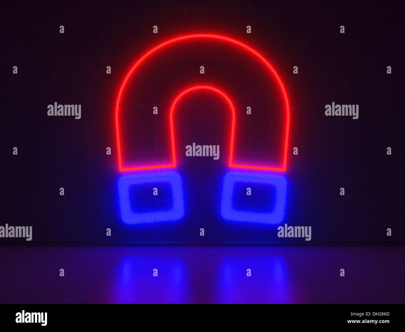 Magnet - Serie Neon Signs Stockfoto