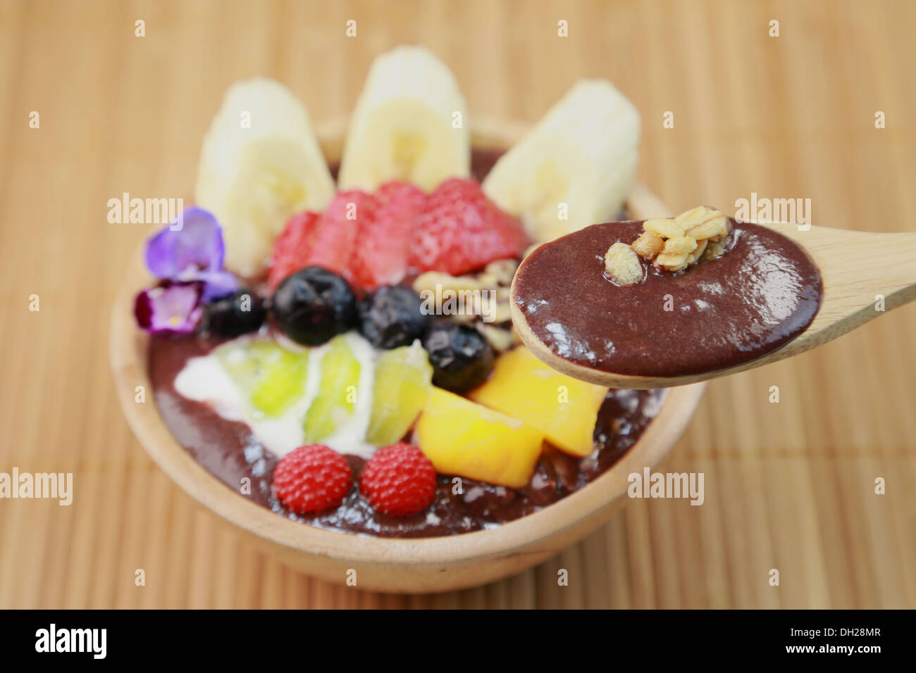 Acai Schüssel Stockfoto