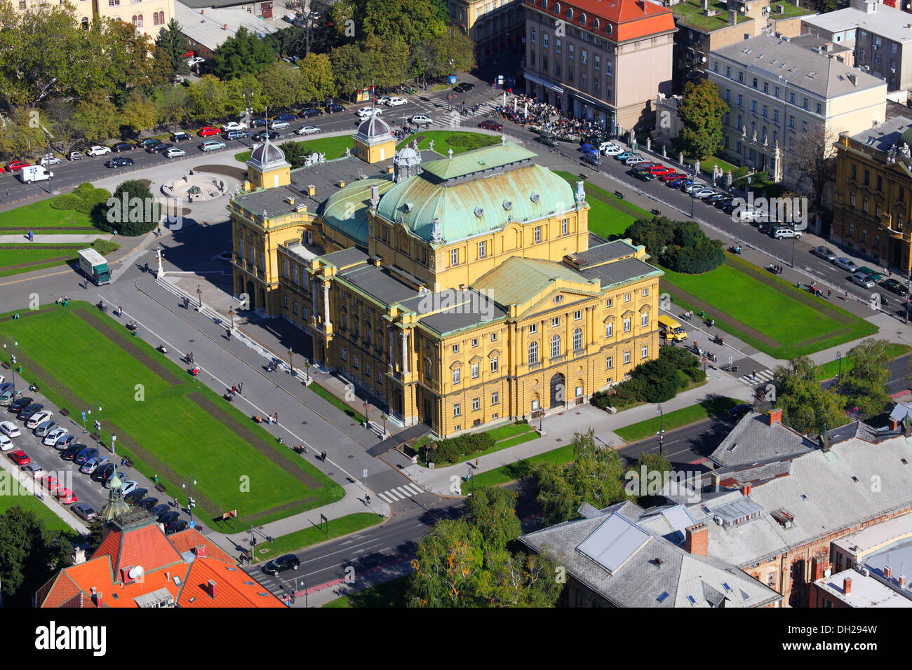 Kroatisches Nationaltheater Zagreb Stockfoto