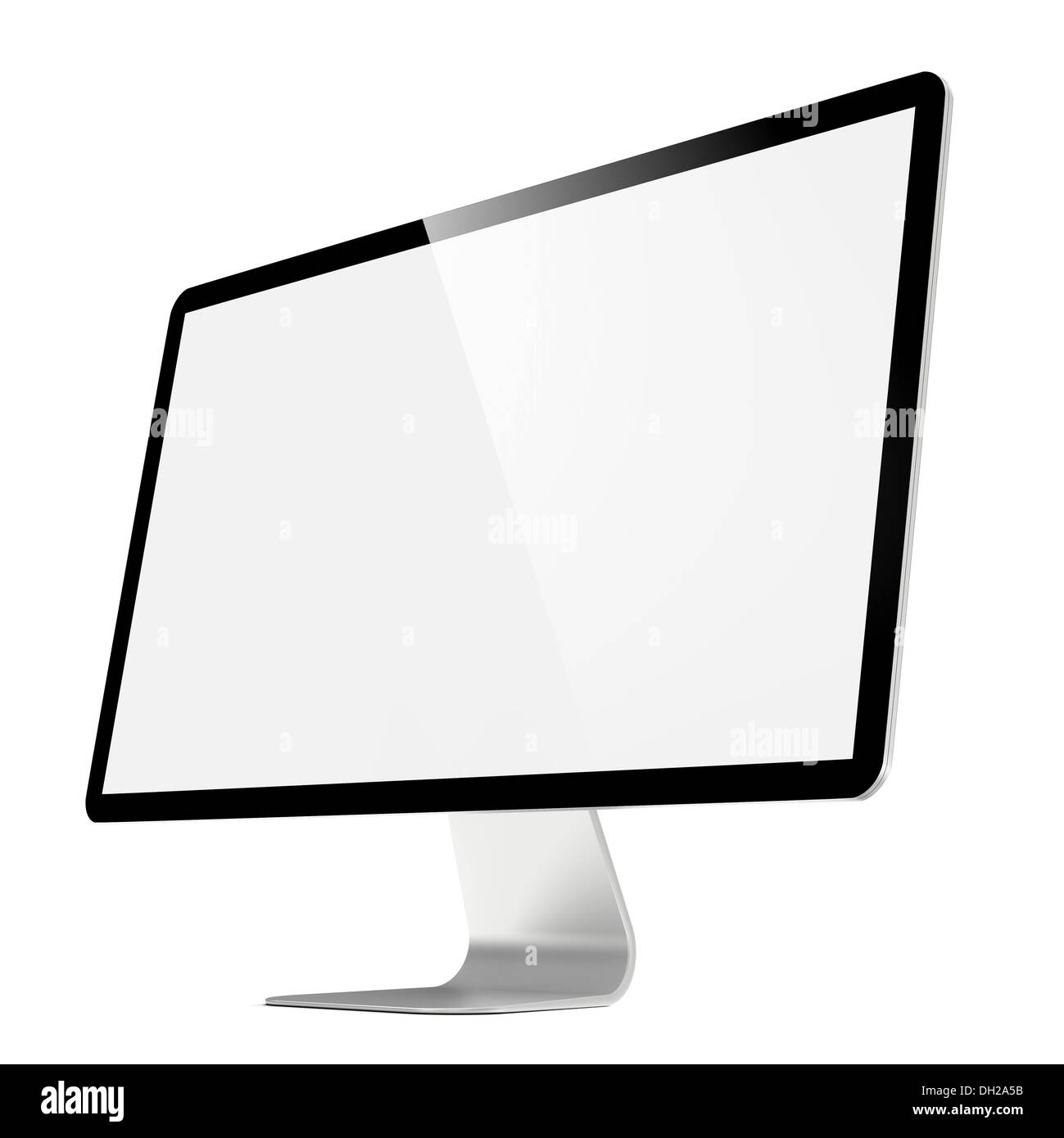 Moderne 4 k Widescreen LCD-Monitor. Stockfoto