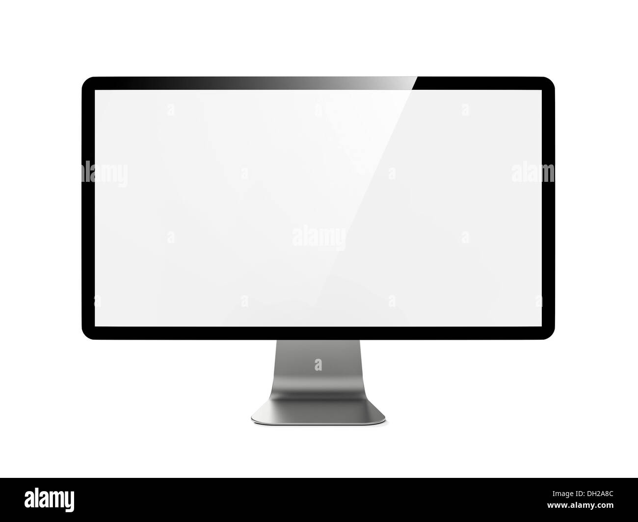 Moderne 4 k Widescreen LCD-Monitor. Stockfoto